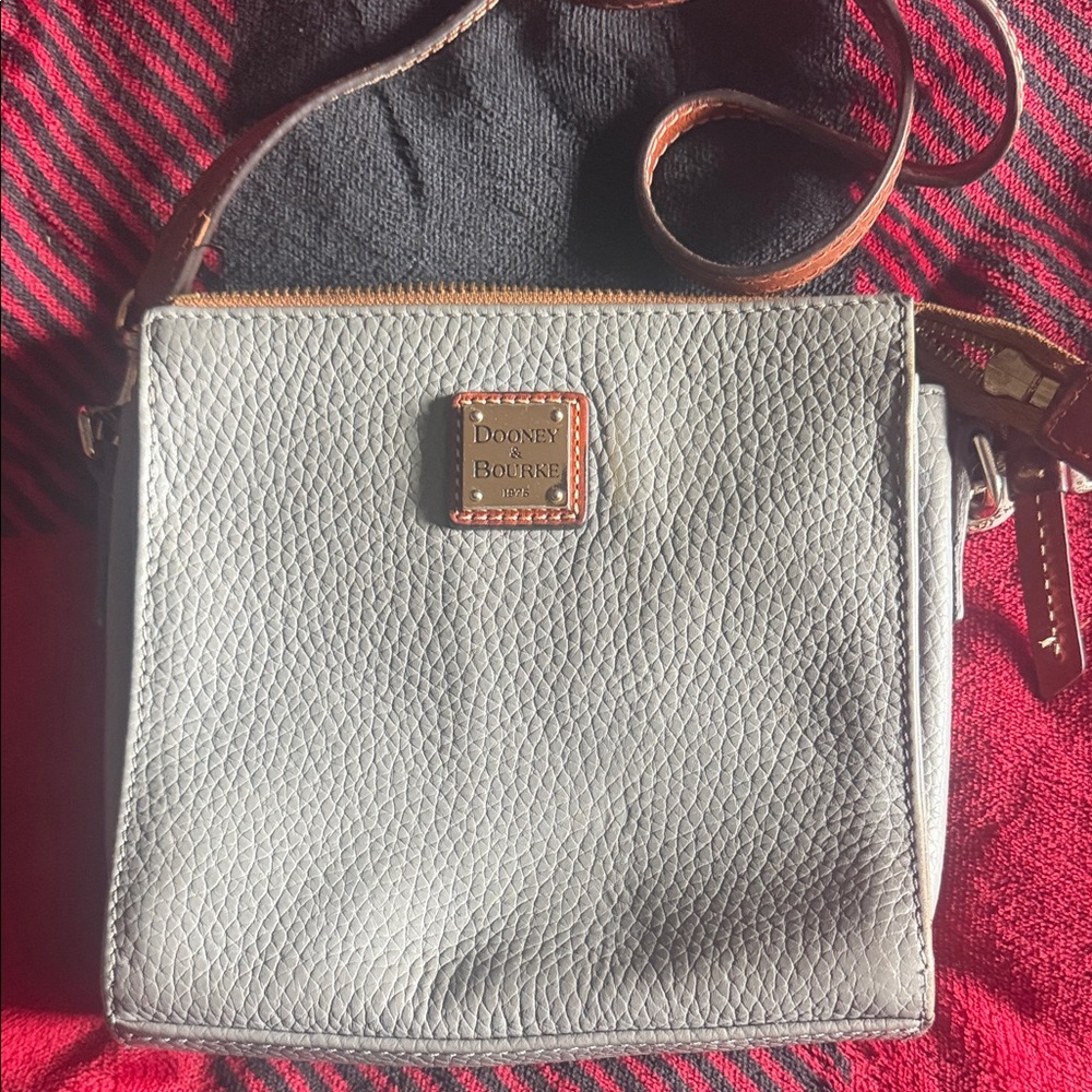 Dooney & Bourke Textured Gray Crossbody Bag